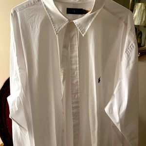Hello Poshmarkers this a in great condition lightly worn Ralph Lauren white polo